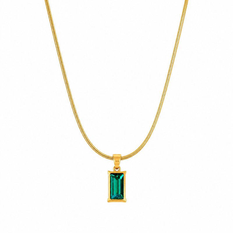 Buy Trendy Green Pendant Chain pendant for girl