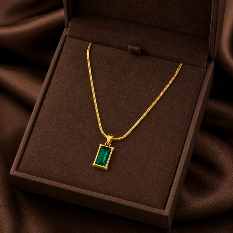 Buy Trendy Green Pendant Chain pendant for girl