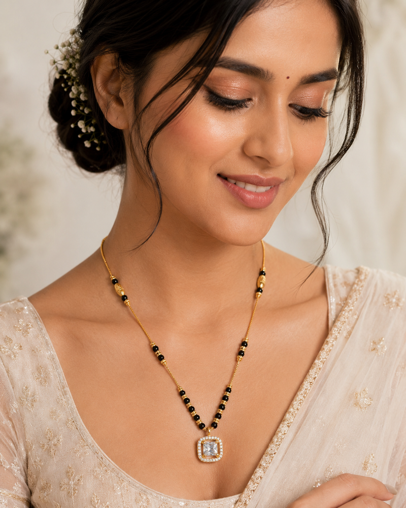 Buy Square pattern Daily Wear Mangal Sutra for Women