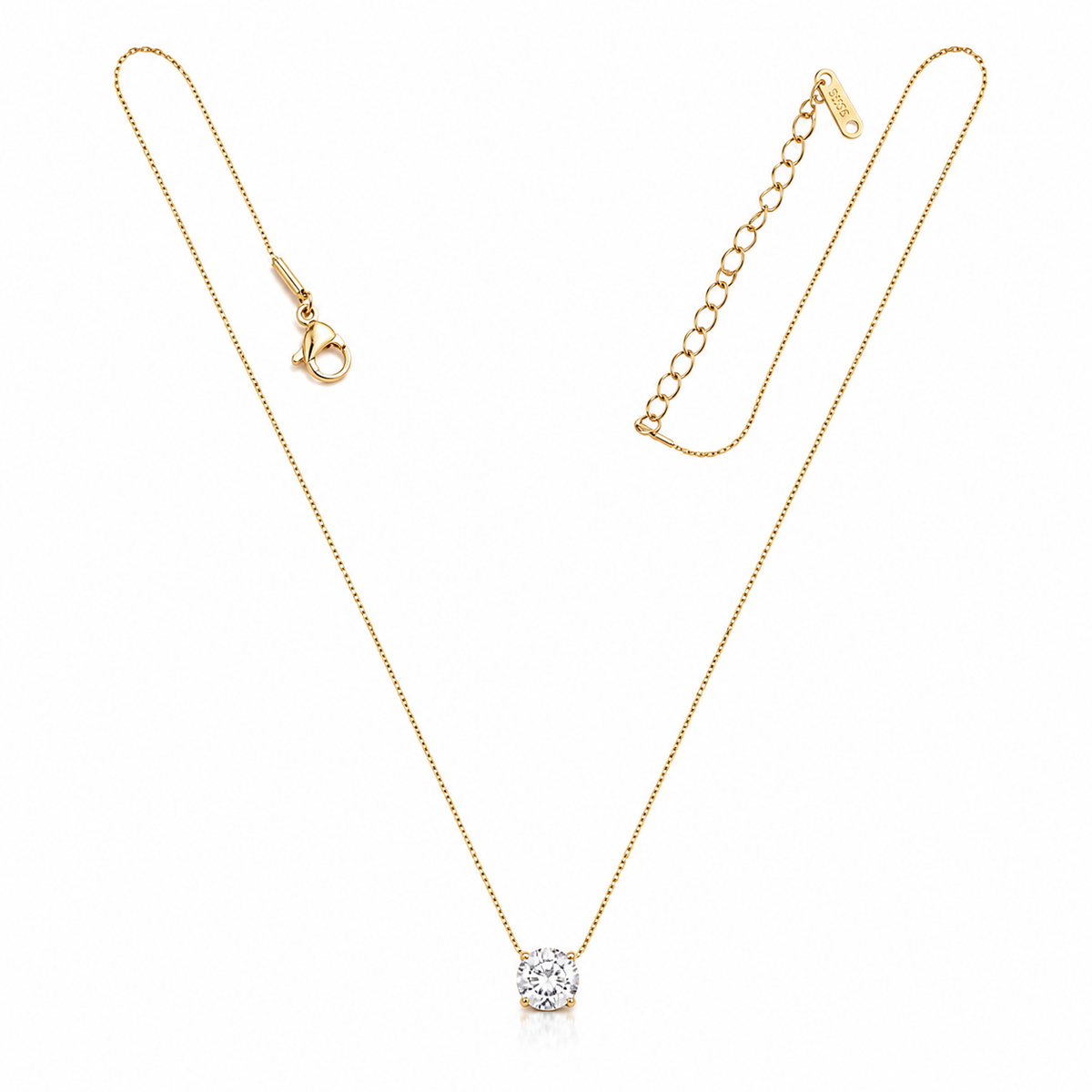 Yamiluxe Elegant Solitaire Pendant Necklace for Women