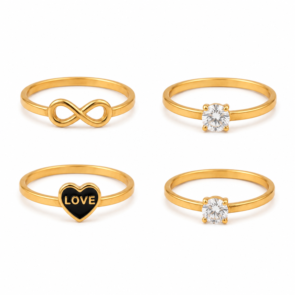 Cute & Elegant Gold Rings for Girls and women