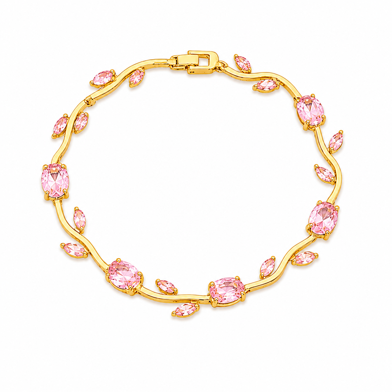 Buy Demanding peach Colour Tulip Bracelet for women