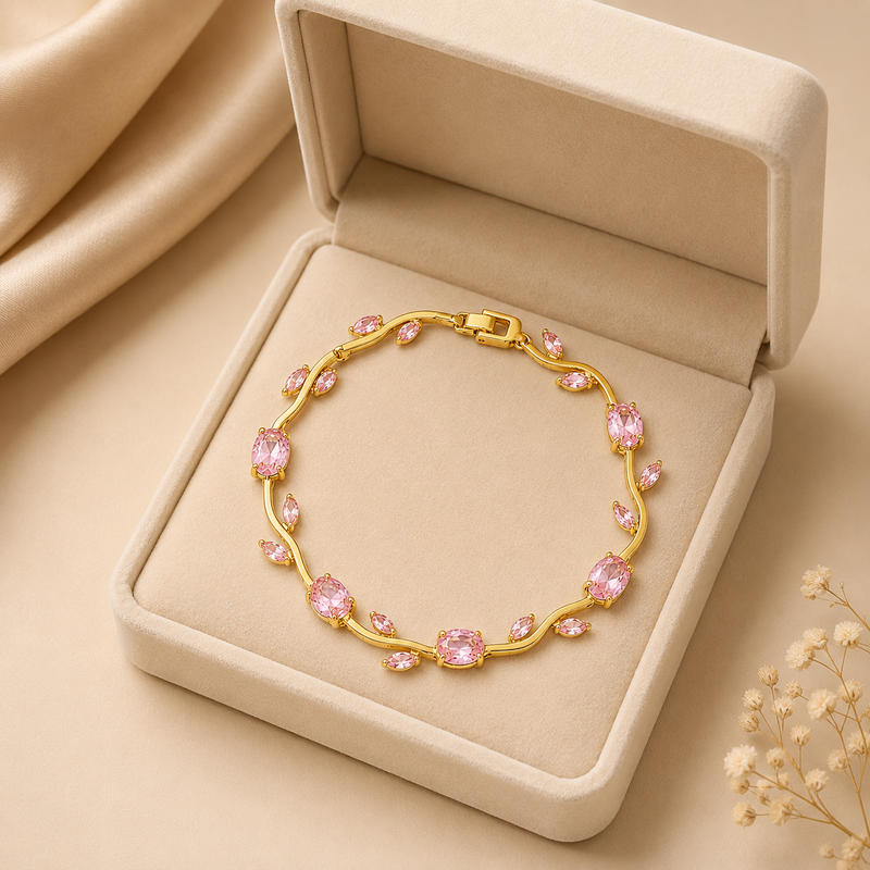 Buy Demanding peach Colour Tulip Bracelet for women