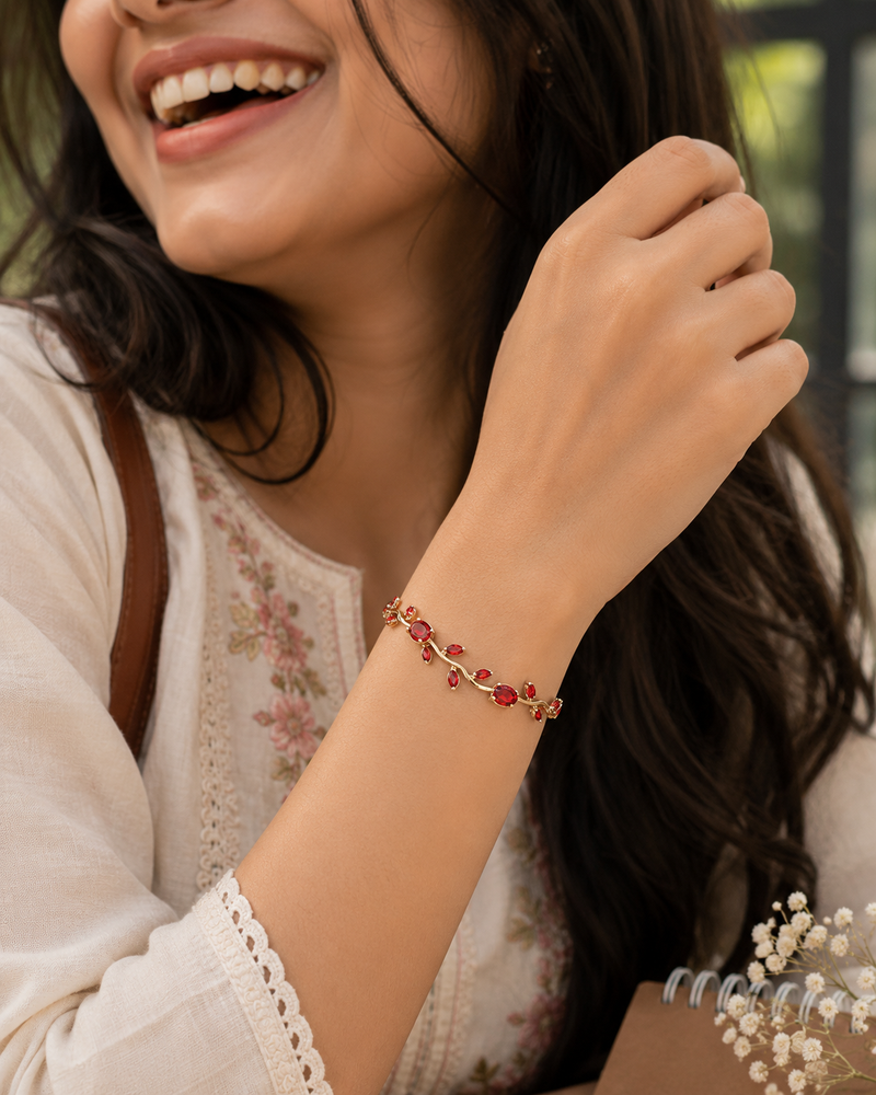Buy Trending Red Color Tulip Pattern for women