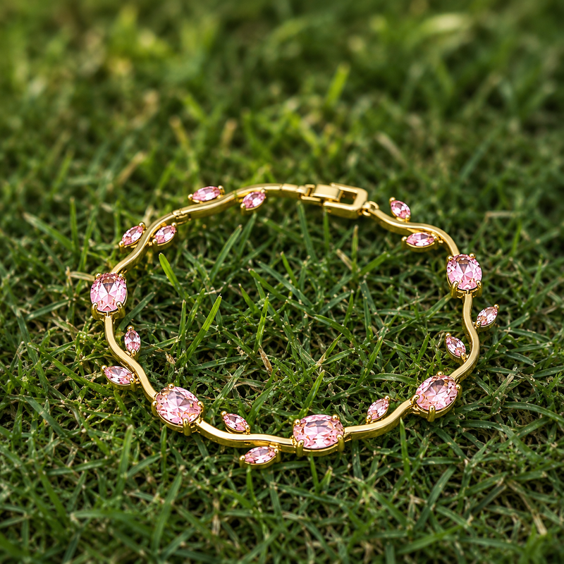 Buy Demanding peach Colour Tulip Bracelet for women