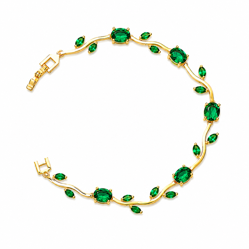 Buy Latest Designer Tulip Pattern Green colour Tulip bracelet for women