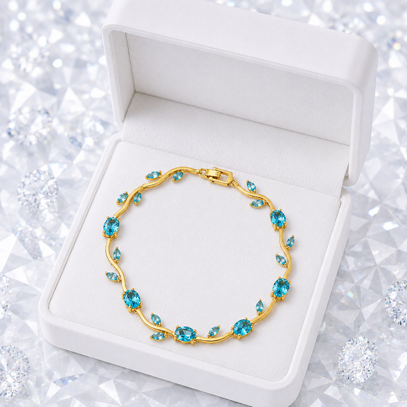 Buy This Wedding Season Tulip pattern Sky-blue Color Tulip Bracelet for women