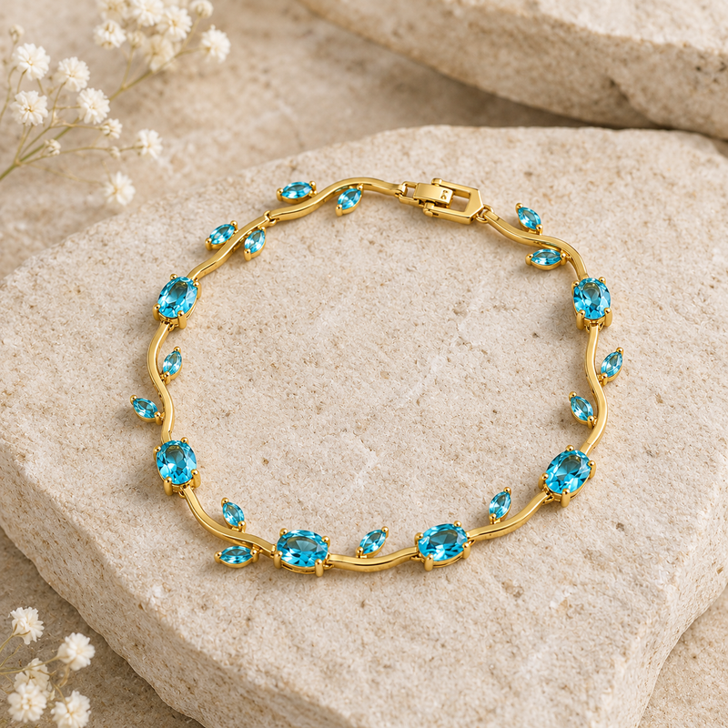 Buy This Wedding Season Tulip pattern Sky-blue Color Tulip Bracelet for women