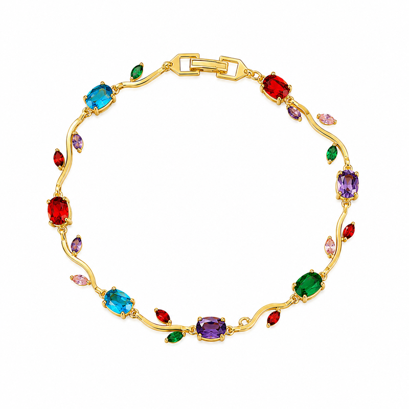 Buy Designer Multi color Tulip Pattern bracelet For women