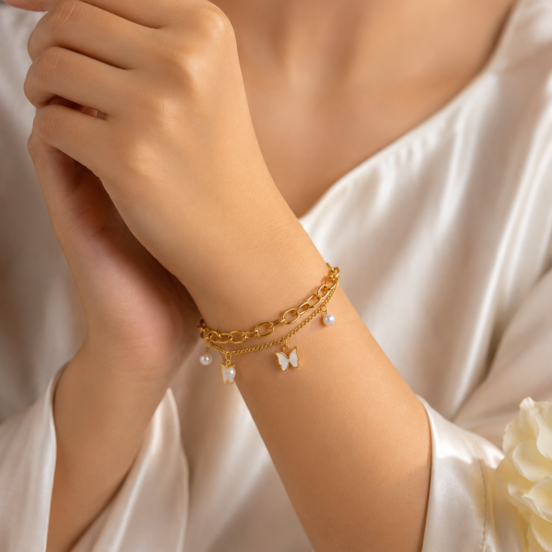 Buy latest Trending Butterfly Pattern Bracelet for women