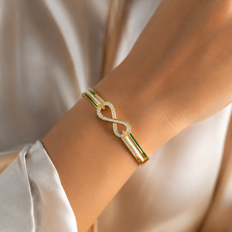 Buy Trending Infinity pattern Solid Bracelet for women