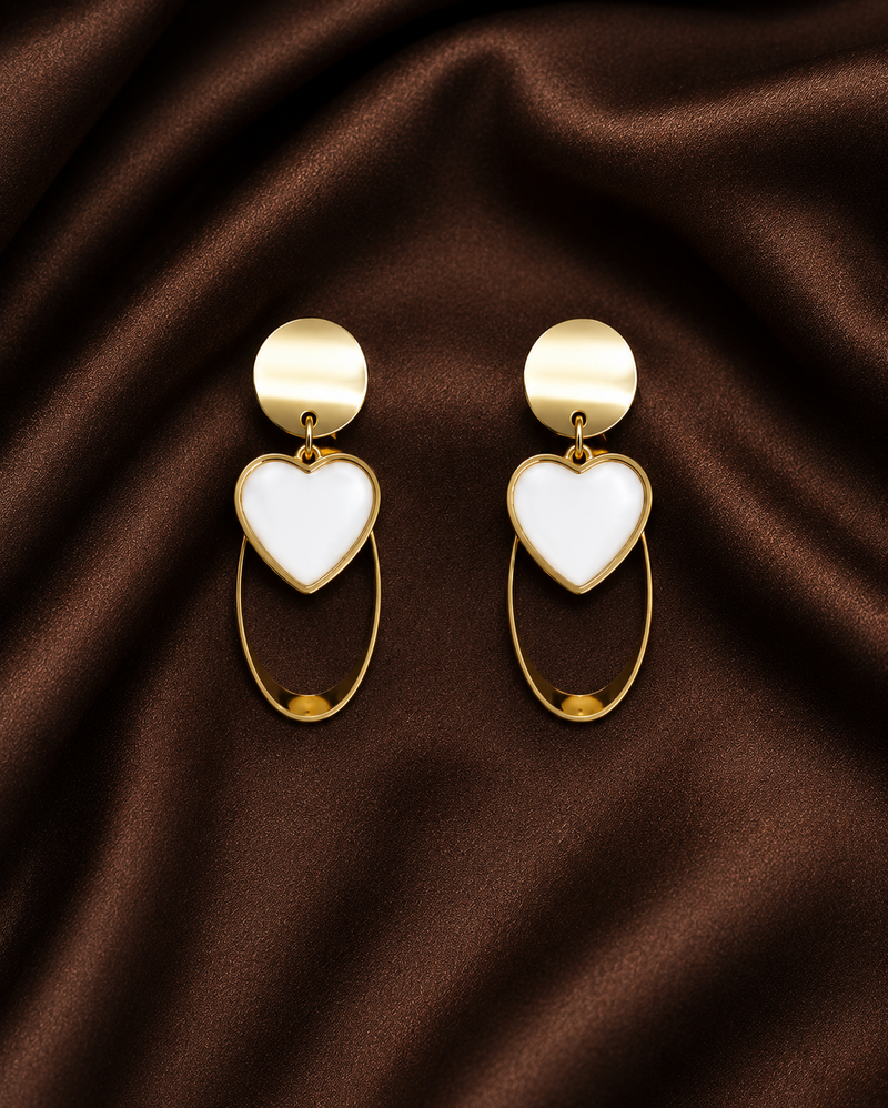 Buy trending anti tarnish Heart pattern Earring For Women