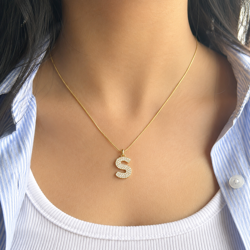 Buy Designer Alphabetic Chain Pendant for girl