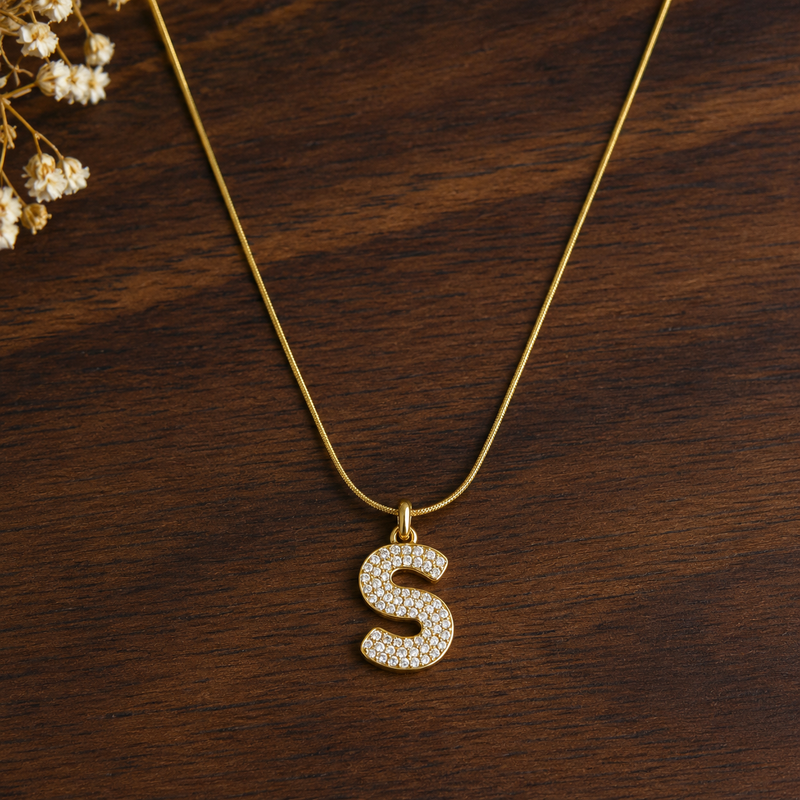 Buy Designer Alphabetic Chain Pendant for girl