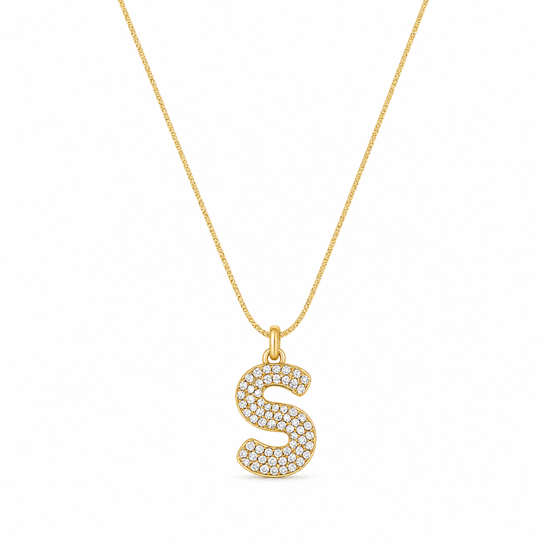 Buy Designer Alphabetic Chain Pendant for girl
