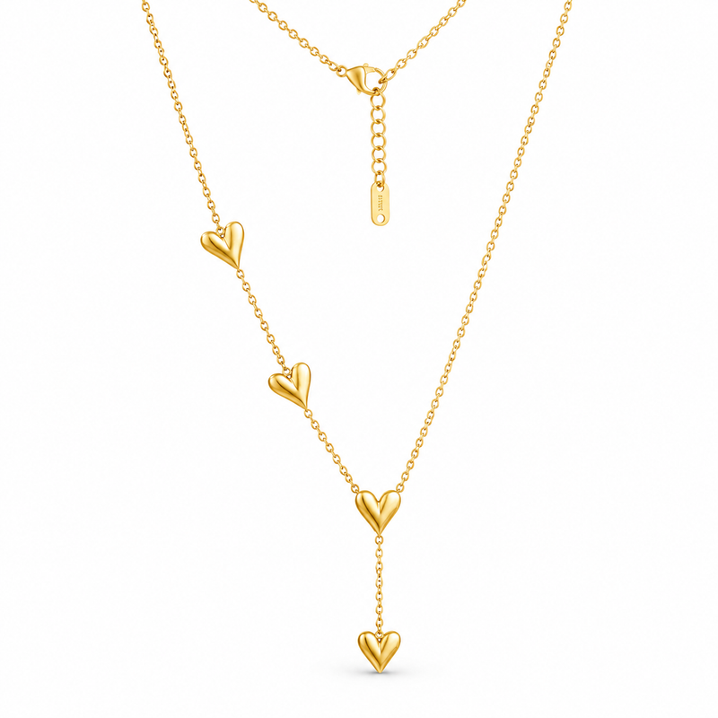 Yamiluxe Sweetheart Cascade Necklace for Women