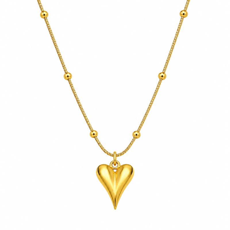 Elegant Heart Shaped Pendant Necklace for Women