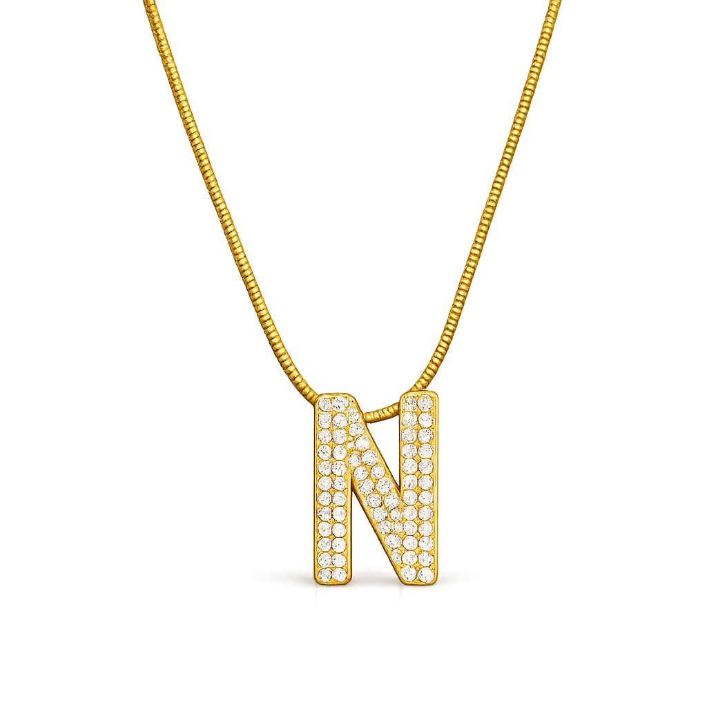 Buy latest Alphabetic pattern Chain Pendant For girl