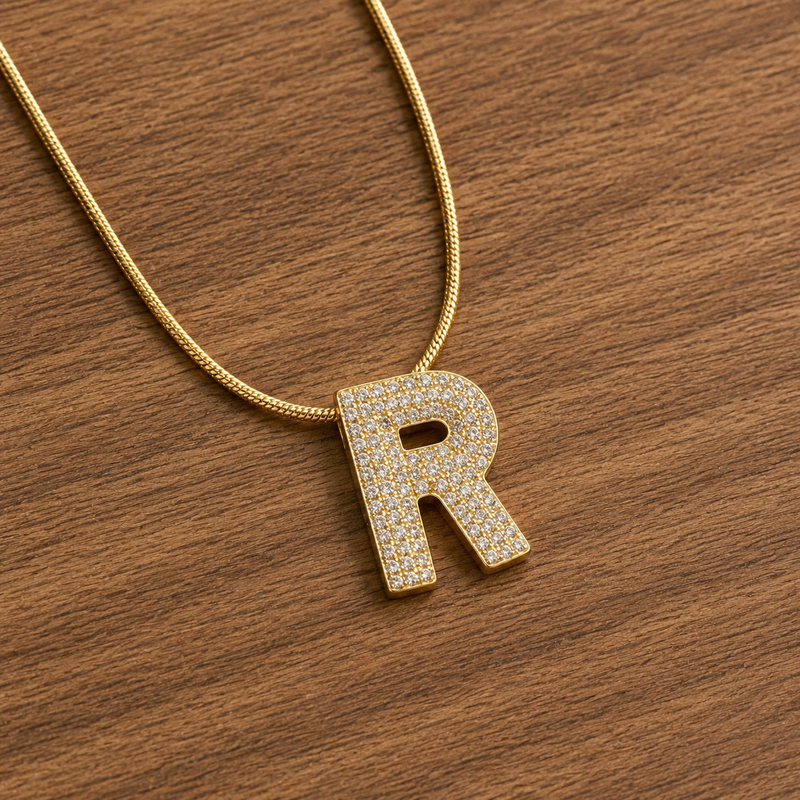 Buy Designer Alphabetic Chain Pendant For Girl