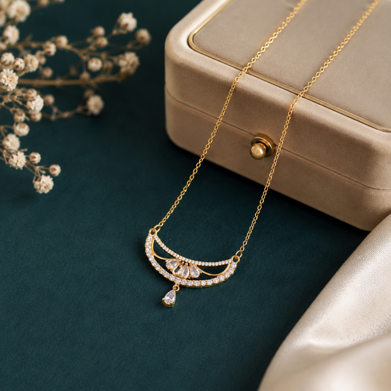 Buy Designer Diamond Pattern Chain Pendant For Women