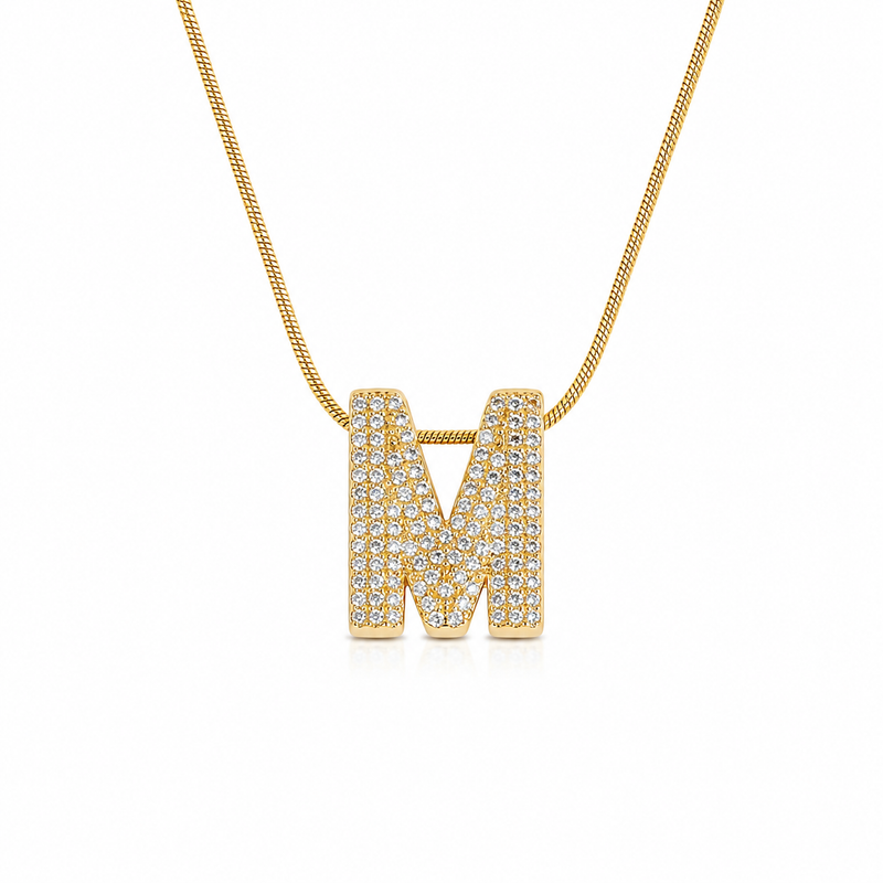 Buy Designer Alphabet Pattern Chain Pendant For Girl