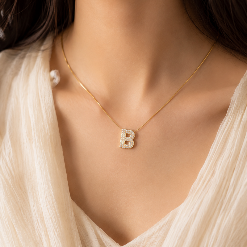 Buy latest Designer Alphabetic Chain Pendant For Women