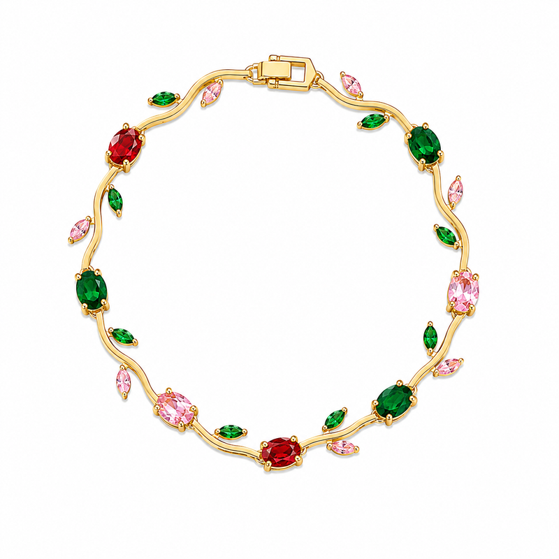 Buy Latest Trending Multi color Tulip Pattern Bracelet For Women