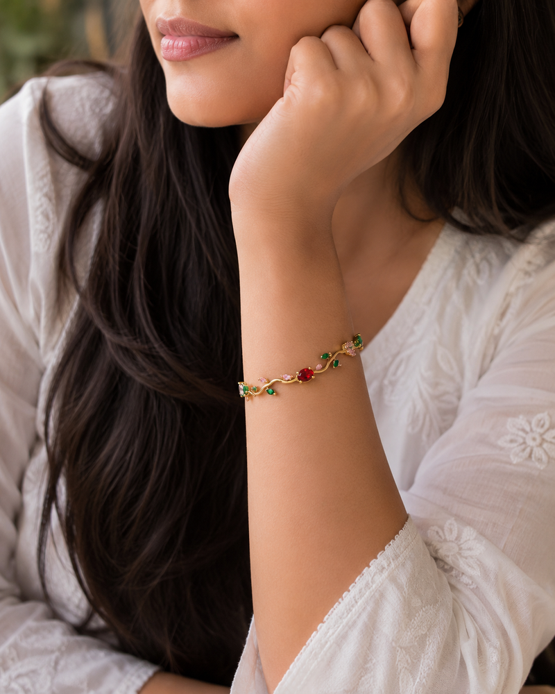 Buy Latest Trending Multi color Tulip Pattern Bracelet For Women