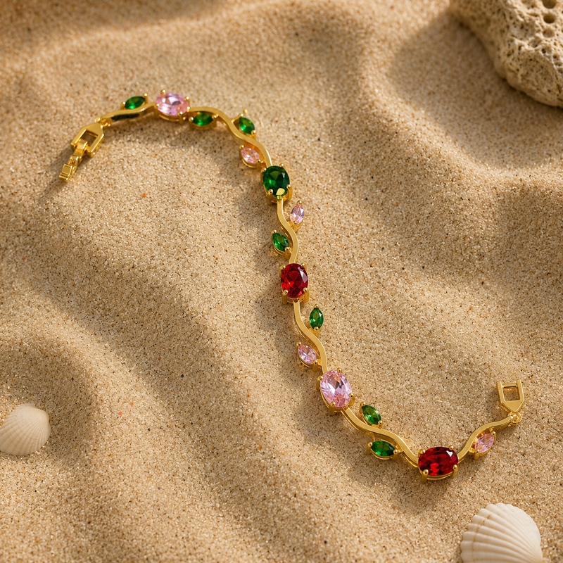 Buy Latest Trending Multi color Tulip Pattern Bracelet For Women