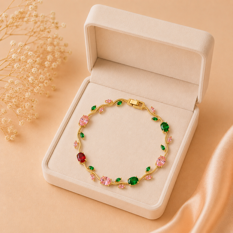 Buy Latest Trending Multi color Tulip Pattern Bracelet For Women