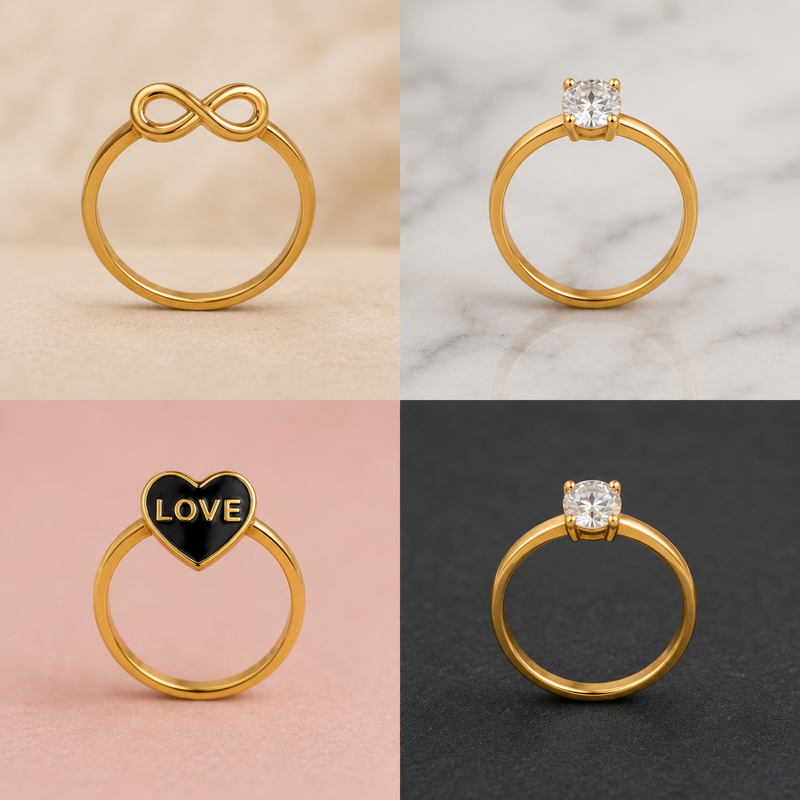 Cute & Elegant Gold Rings for Girls and women