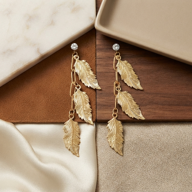 Buy trending leaf pattern earring for women for daily wear