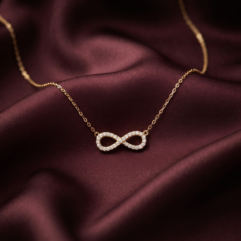 Buy Trending infinite Pattern Chain Pendant for women