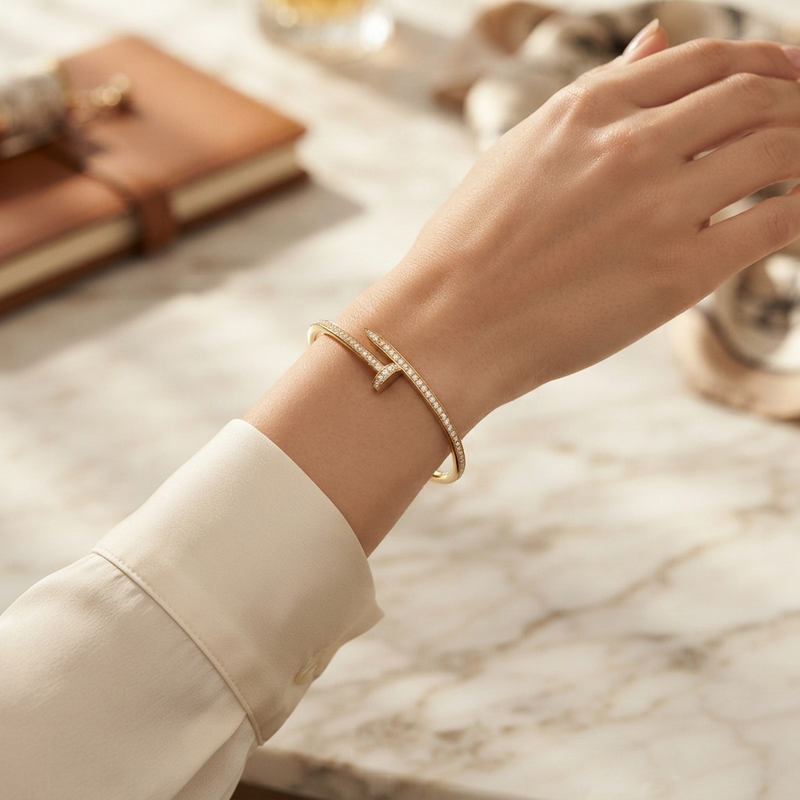 Buy trending Screw Pattern Solid bracelet for women