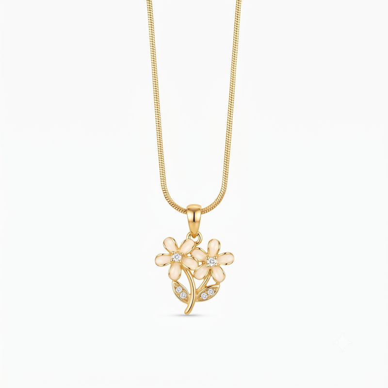 Buy Designer Flower Pattern Chain pendant For women