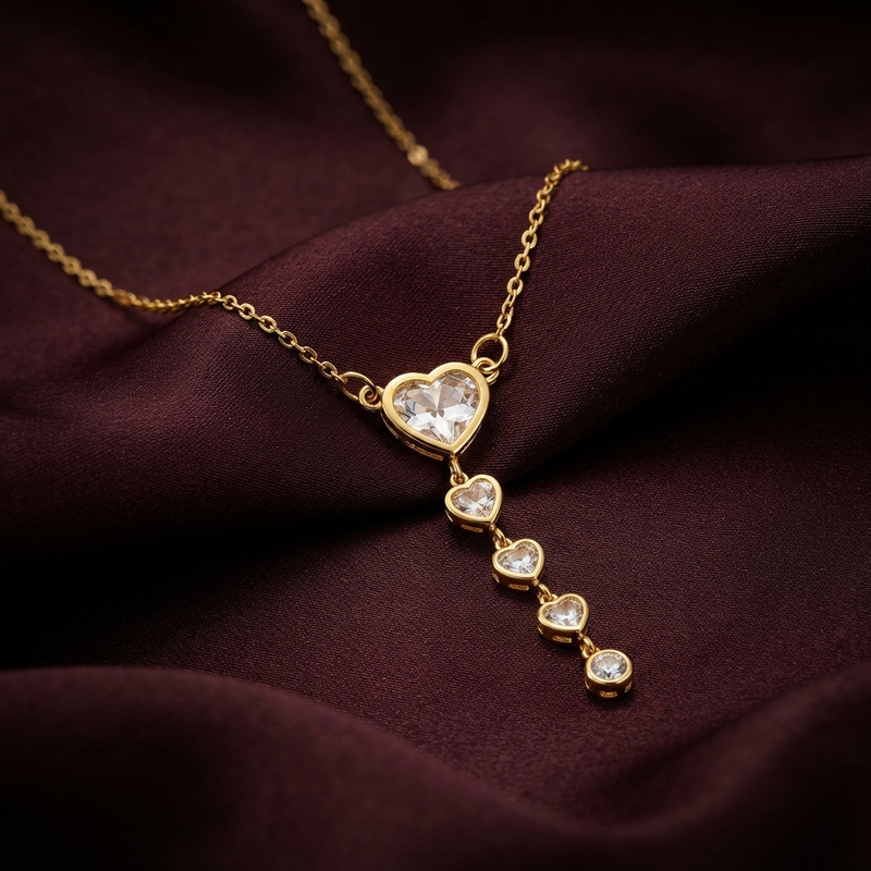 Buy Trending Pattern Heart Chain pendant for women or girl
