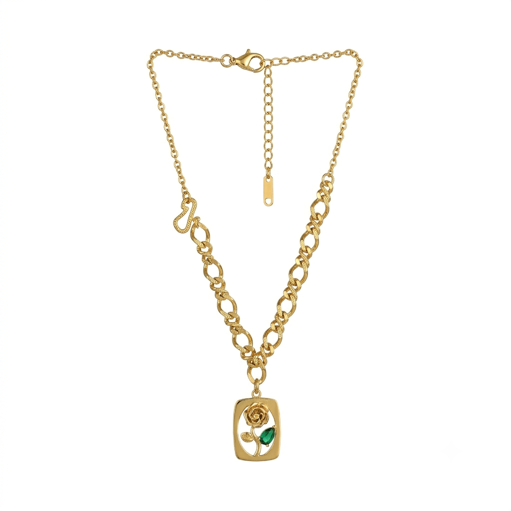 But Latest Trending Flower pattern Chain Pendant For Women