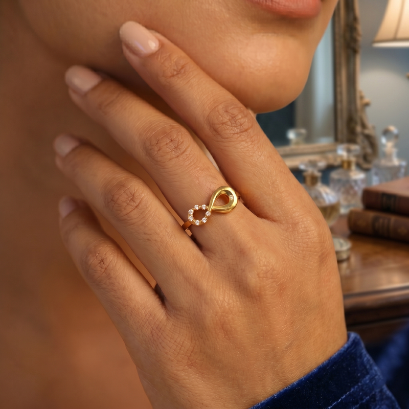 Buy Yamiluxe Present The Boundless Love Infinity Ring for women