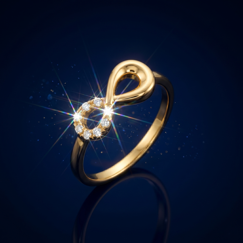 Buy Yamiluxe Present The Boundless Love Infinity Ring for women
