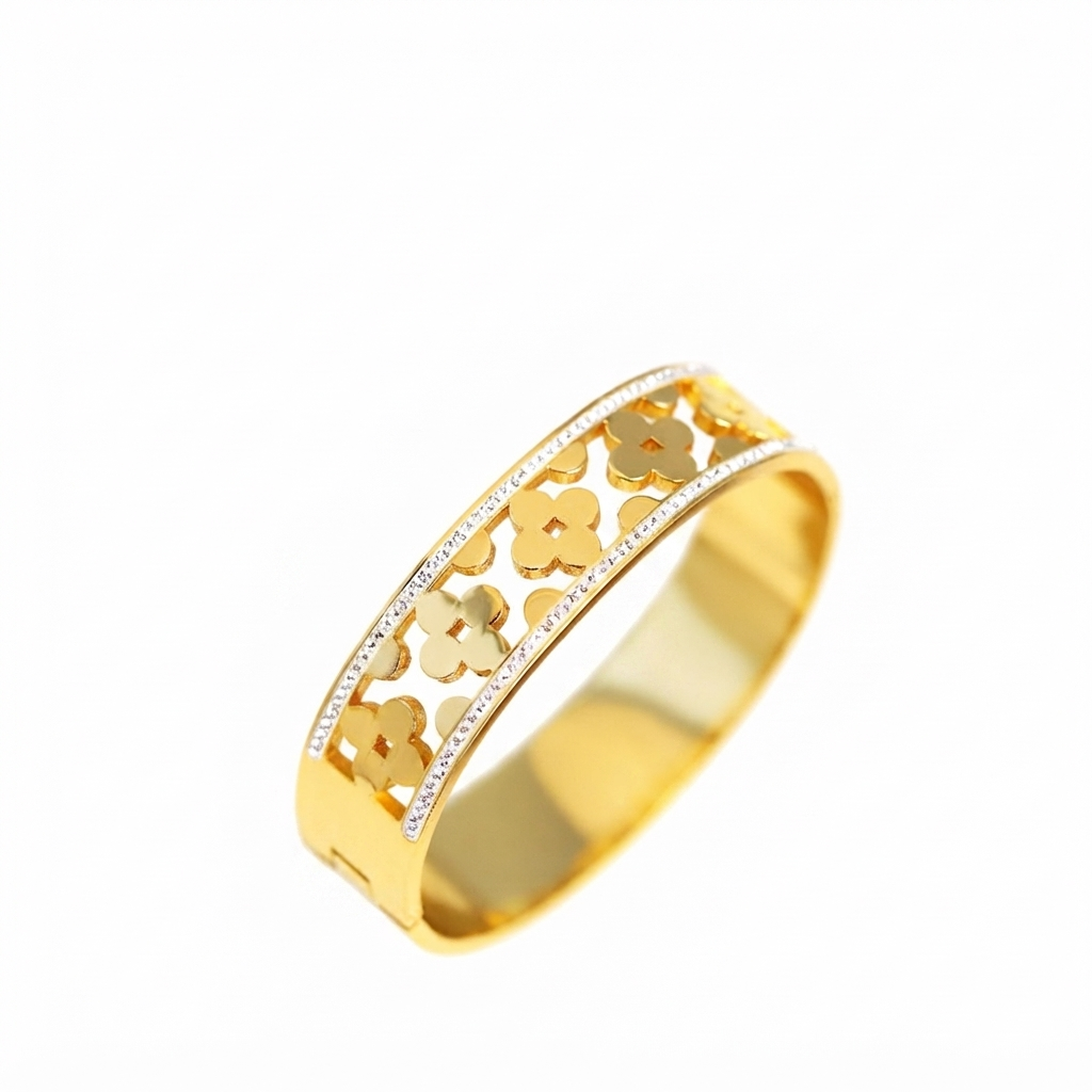Buy Trending flower Pattern Solid bracelet for women or girl