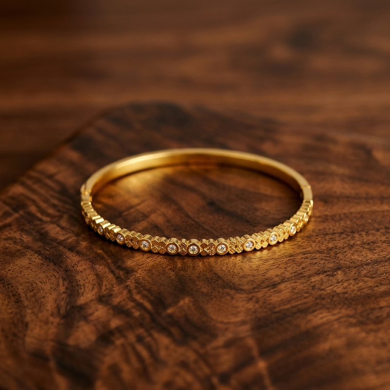 Buy Diamond Work Trending Solid bracelet for women