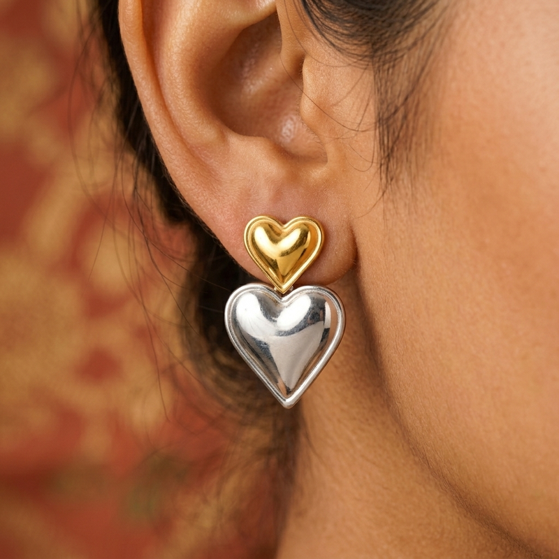 Buy latest Trending Heart Pattern earring For women