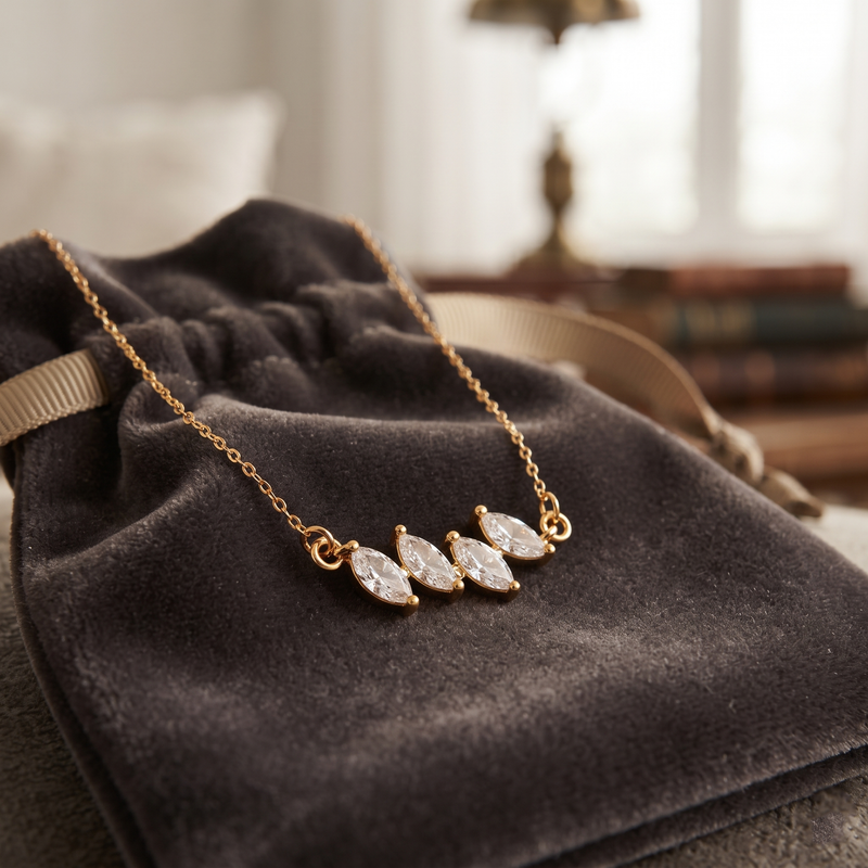 Buy Latest Trending Four Diamond Work Chain Pendant for Women