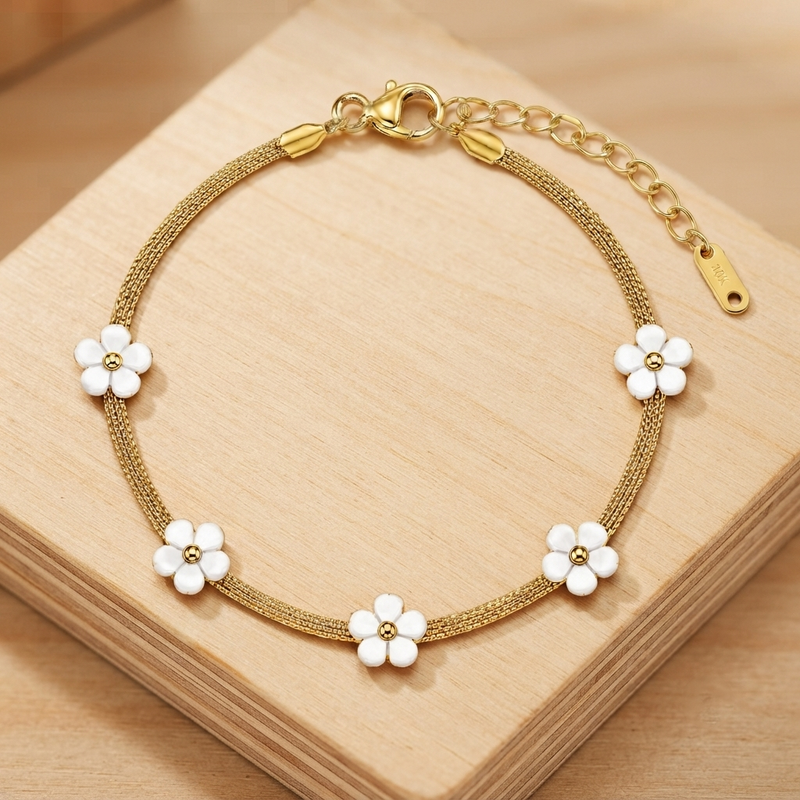 Buy Flower Pattern Bracelet For women Specially wear on function