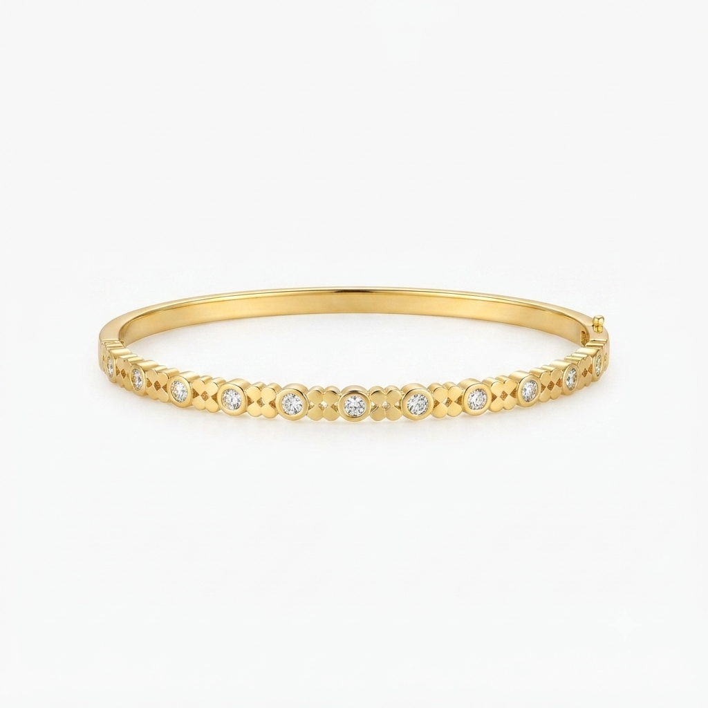 Buy Diamond Work Trending Solid bracelet for women