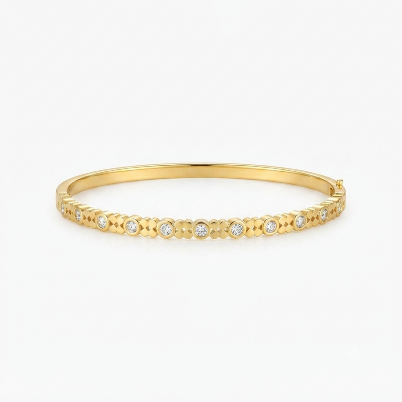 Buy Diamond Work Trending Solid bracelet for women
