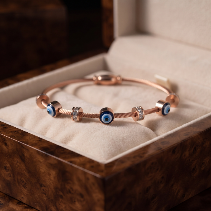Buy Evil Eye Trending Solid bracelet for women for functional wear