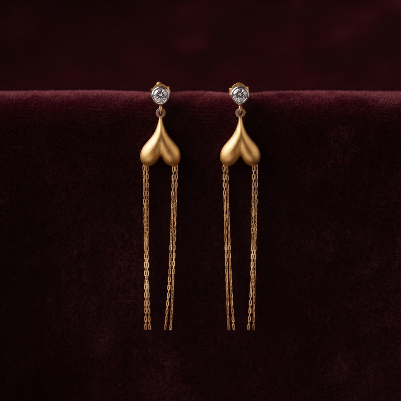 Buy Latest Trending heart Pattern earring for women