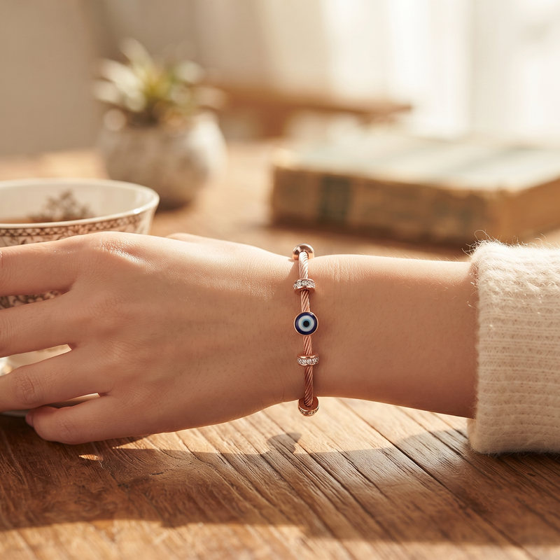 Buy Evil Eye Trending Solid bracelet for women for functional wear