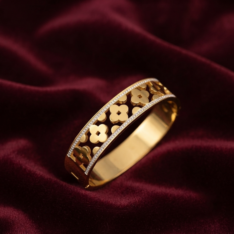 Buy Trending flower Pattern Solid bracelet for women or girl